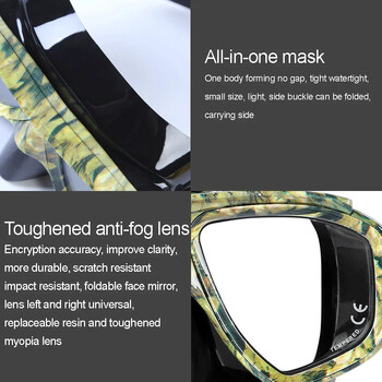 Σετ αναπνευστήρα για ενήλικες Myopia Scuba Diving Mask Snorkel with Tempered Glass Antifog Spray,Σιλικόνη,Clear Black για κατάδυση με αναπνευστήρα,Freedive