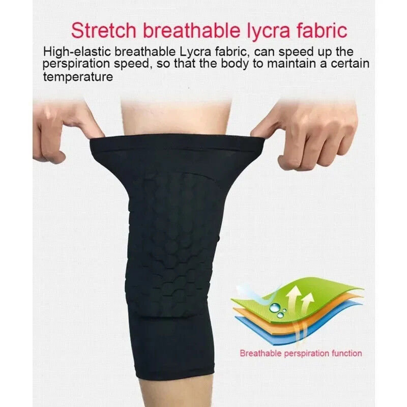 Genunchiere sportive 1PC Genunchiere de compresie Volei Baschet Genunchiere pentru antrenament de gimnastică Protector de susținere a genunchilor Fotbal Tibie