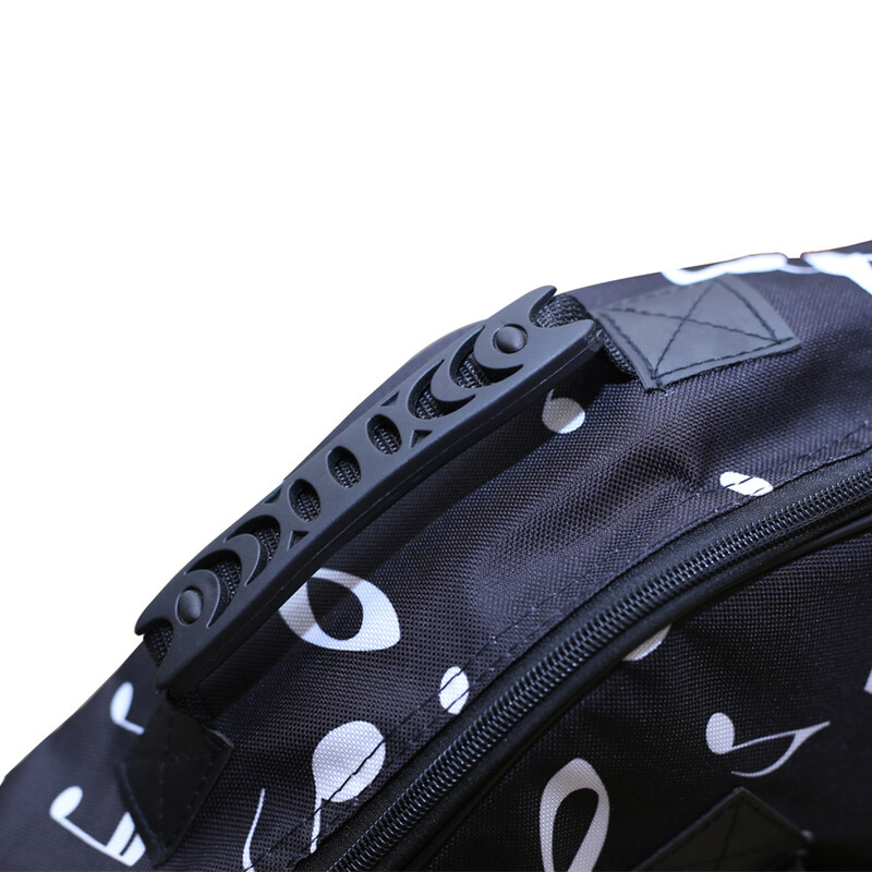 Geantă impermeabilă pentru chitară cu nota de muzică, căptușeală groasă, husă pentru chitară din pânză Oxford, rucsac pentru chitară electrică acustică 105x42x13cm