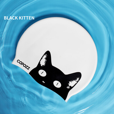 COPOZZ șapcă de înot din silicon impermeabilă, păr lung, căciulă de înot profesionistă pentru femei, protecție urechilor, șapcă de piscină pentru sporturi acvatice