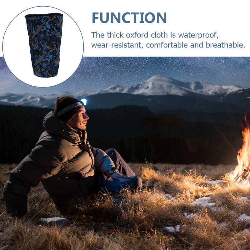 Āfrikas bungu komplektu nūju maciņš bungu nūjām soma Baqueta instrumentu maciņi Oksfordas audumu uzglabāšana maskēšanās zila