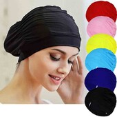 Pălărie de înot Femei Unisex Fete Păr lung Şapcă de baie Şapcă de înot Stretch Drape Dimensiuni libere Piscina Sport Turban elastic din nailon