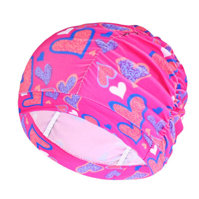 Pălărie de înot Femei Unisex Fete Păr lung Şapcă de baie Şapcă de înot Stretch Drape Dimensiuni libere Piscina Sport Turban elastic din nailon