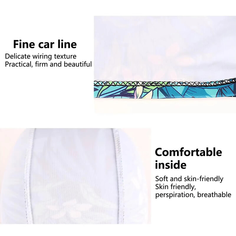 Cască de înot rezistentă la apă cu imprimeu cu frunze cu protecție pentru urechi și design antiderapant pentru adulți - perfectă pentru piscină, plajă și distracție de vară