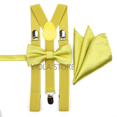 Kuum uus salvei roheline, soliidne 2,5 cm ripp, 6 cm lips Hankie vibu komplekt meestele Kid Cravat traksidega reguleeritavad rihmad pulmapeo tarvik