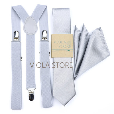 Kuum uus salvei roheline, soliidne 2,5 cm ripp, 6 cm lips Hankie vibu komplekt meestele Kid Cravat traksidega reguleeritavad rihmad pulmapeo tarvik