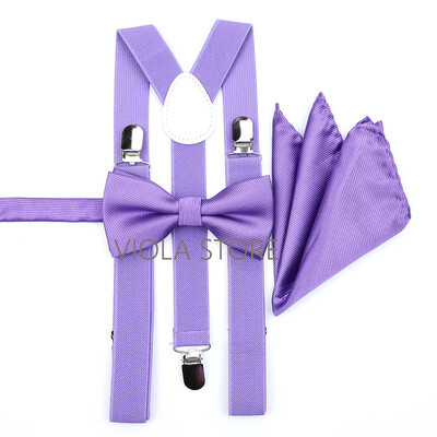 Kuum uus salvei roheline, soliidne 2,5 cm ripp, 6 cm lips Hankie vibu komplekt meestele Kid Cravat traksidega reguleeritavad rihmad pulmapeo tarvik