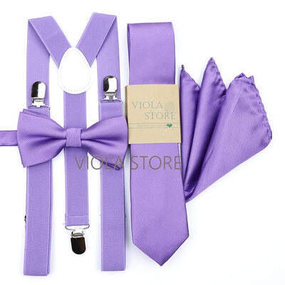 Kuum uus salvei roheline, soliidne 2,5 cm ripp, 6 cm lips Hankie vibu komplekt meestele Kid Cravat traksidega reguleeritavad rihmad pulmapeo tarvik