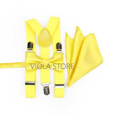 Kuum uus salvei roheline, soliidne 2,5 cm ripp, 6 cm lips Hankie vibu komplekt meestele Kid Cravat traksidega reguleeritavad rihmad pulmapeo tarvik