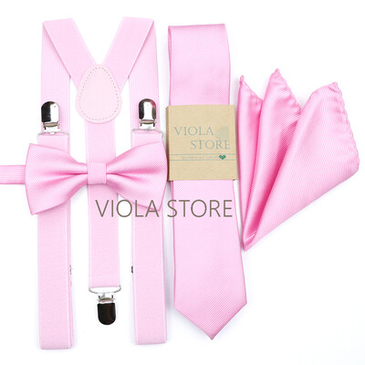 Kuum uus salvei roheline, soliidne 2,5 cm ripp, 6 cm lips Hankie vibu komplekt meestele Kid Cravat traksidega reguleeritavad rihmad pulmapeo tarvik