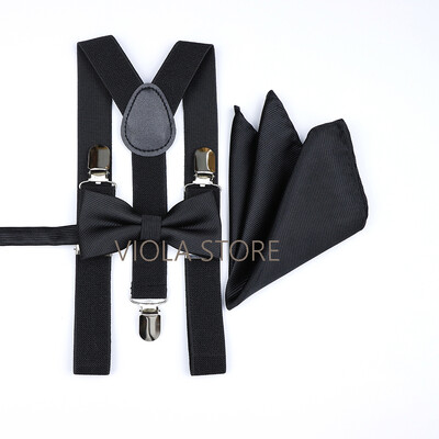 Kuum uus salvei roheline, soliidne 2,5 cm ripp, 6 cm lips Hankie vibu komplekt meestele Kid Cravat traksidega reguleeritavad rihmad pulmapeo tarvik