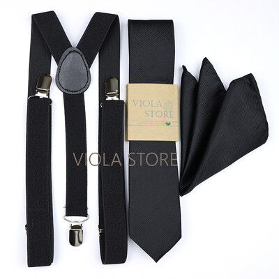 Kuum uus salvei roheline, soliidne 2,5 cm ripp, 6 cm lips Hankie vibu komplekt meestele Kid Cravat traksidega reguleeritavad rihmad pulmapeo tarvik