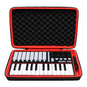 LTGEM EVA cietais futrālis priekš AKAI Professional APC Key 25 MK2 USB MIDI tastatūras kontrolieris — ceļojumu aizsargājoša pārnēsāšanas glabāšanas soma