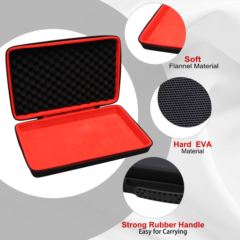 LTGEM EVA cietais futrālis priekš AKAI Professional APC Key 25 MK2 USB MIDI tastatūras kontrolieris — ceļojumu aizsargājoša pārnēsāšanas glabāšanas soma