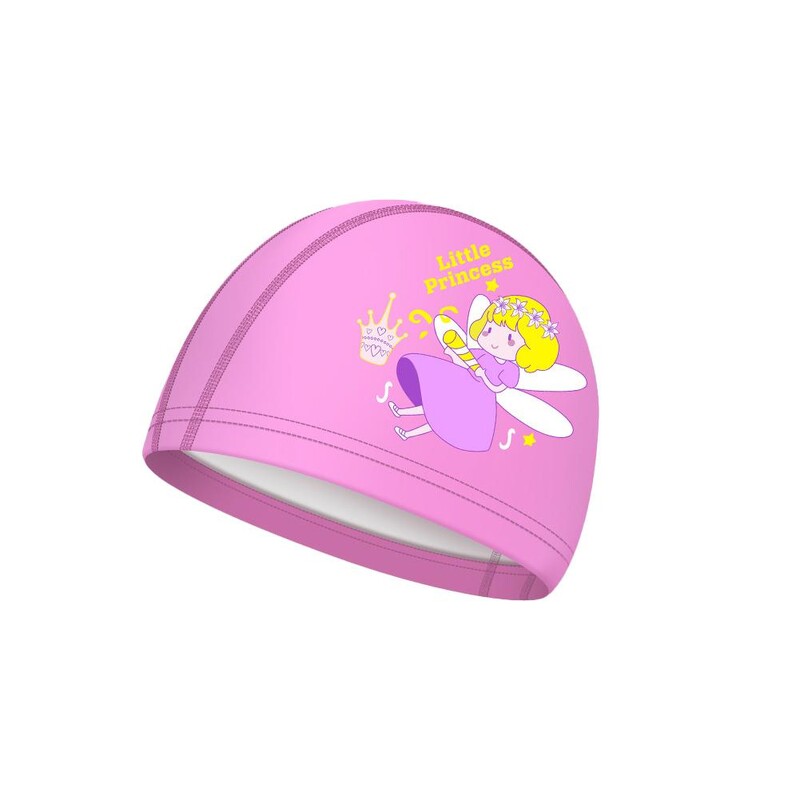 Cască de înot pentru copii din țesătură Pu, șapcă de înot cu turban elastic, pentru băieți, fete, extensibilă, confortabilă, pălării de baie K3i7