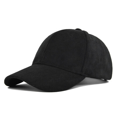 Șepci de baseball din piele intoarsă de modă pentru bărbați, femei, toamnă, iarnă, solidă, retro, snapback, hip hop, pălărie, unisex, stradă, reglabilă, șapci de soare.
