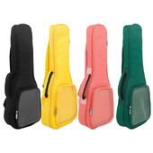 Geantă pentru ukulele de 23 inchi Rucsac pentru chitară din bumbac cu curele duble Carcasă pentru bas electric impermeabilă, acustică, piese populare, accesorii