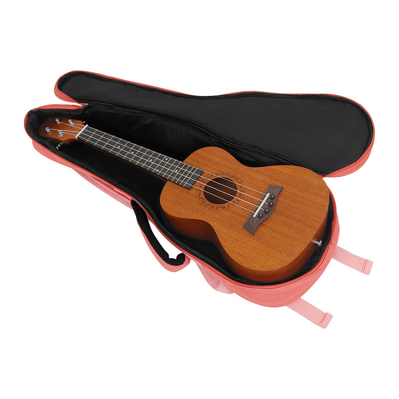 Geantă pentru ukulele de 23 inchi Rucsac pentru chitară din bumbac cu curele duble Carcasă pentru bas electric impermeabilă, acustică, piese populare, accesorii