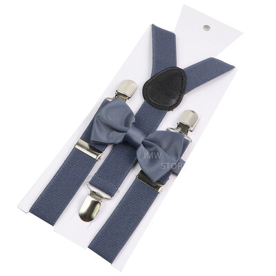 Elastīgi ādas bikšturi Bowtie komplekts Bikšturi Vīriešu Sieviešu Sage Green Regulējamas Bikšturi siksnas kāzu Y-muguras kreklu aksesuāri