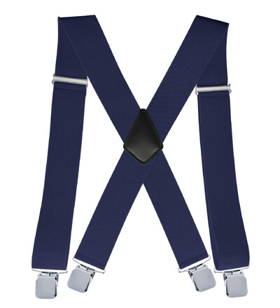 Muške naramenice za hlače na tregere s jakim 2 inča širokim 4 kopče Heavy Duty za muškarce, visoko elastične podesive naramenice X stila