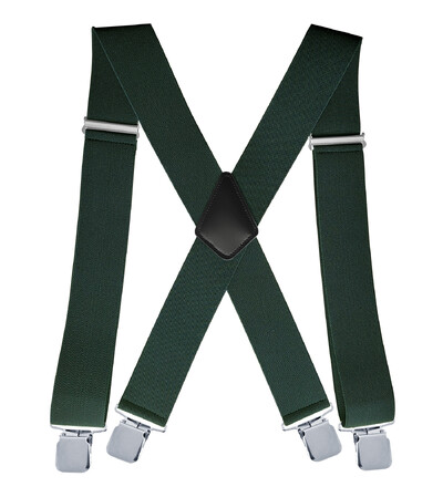 Muške naramenice za hlače na tregere s jakim 2 inča širokim 4 kopče Heavy Duty za muškarce, visoko elastične podesive naramenice X stila