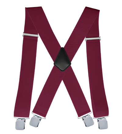 Muške naramenice za hlače na tregere s jakim 2 inča širokim 4 kopče Heavy Duty za muškarce, visoko elastične podesive naramenice X stila