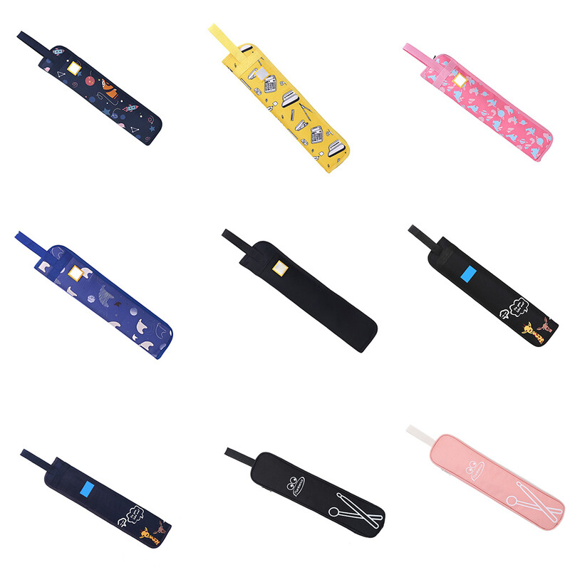 Suport pentru bețișoare de tobă Geantă pentru containere pentru bețișoare Respirabil, ușoară, pentru artiști, adolescenți, copii, performanță în aer liber, roz