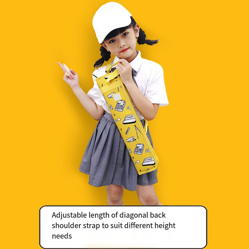 Suport pentru bețișoare de tobă Geantă pentru containere pentru bețișoare Respirabil, ușoară, pentru artiști, adolescenți, copii, performanță în aer liber, roz