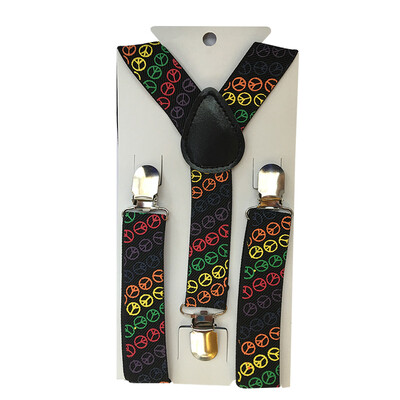 Hot Boys Girls Kids Children Toddlers Party Srce Y-Back Naramenice Crveno crne boje Podesivi elastični tregeri na štipaljke YHH0034