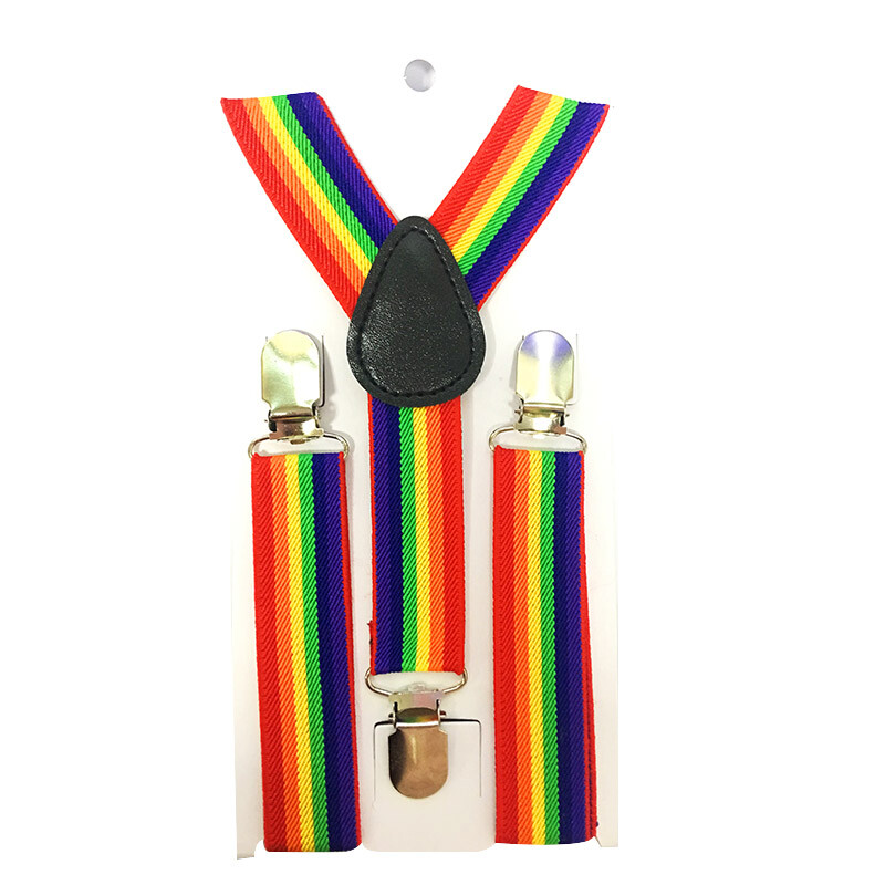 Hot Boys Girls Kids Children Toddlers Party Srce Y-Back Naramenice Crveno crne boje Podesivi elastični tregeri na štipaljke YHH0034