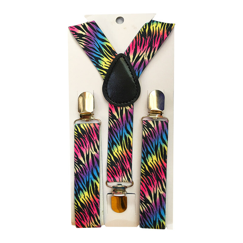 Hot Boys Girls Kids Children Toddlers Party Srce Y-Back Naramenice Crveno crne boje Podesivi elastični tregeri na štipaljke YHH0034