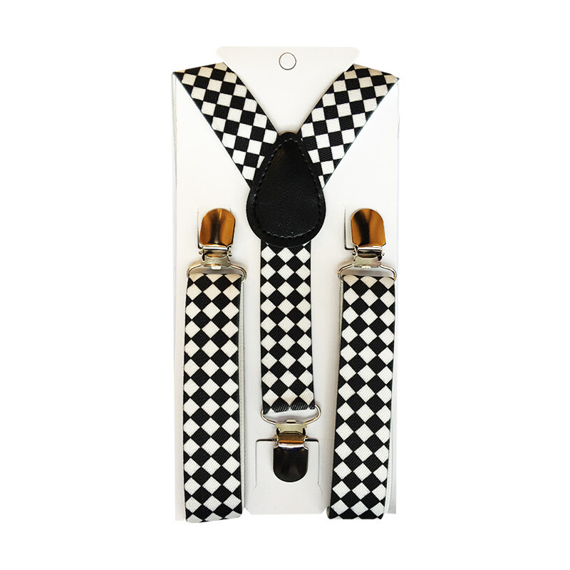 Hot Boys Girls Kids Children Toddlers Party Srce Y-Back Naramenice Crveno crne boje Podesivi elastični tregeri na štipaljke YHH0034