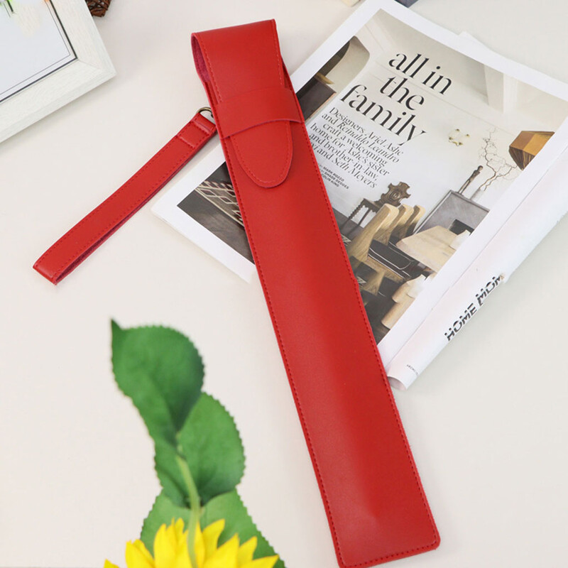 Husă portabilă din PU pentru bețișoare pentru depozitare geantă de tobă în stil japonez D