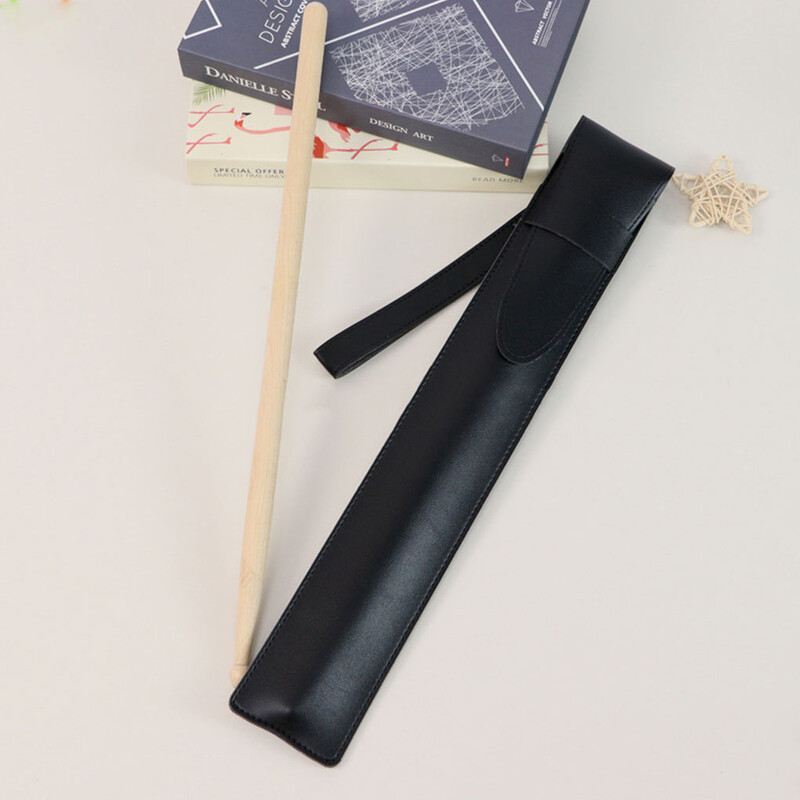 Husă portabilă din PU pentru bețișoare pentru depozitare geantă de tobă în stil japonez D
