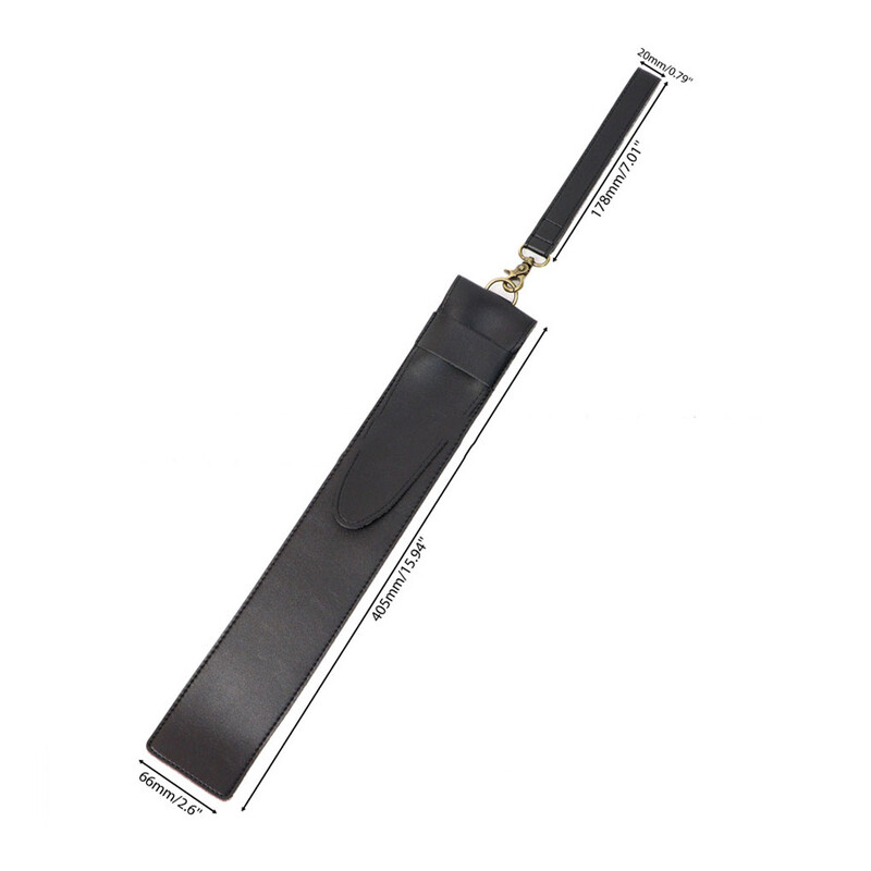 Husă portabilă din PU pentru bețișoare pentru depozitare geantă de tobă în stil japonez D