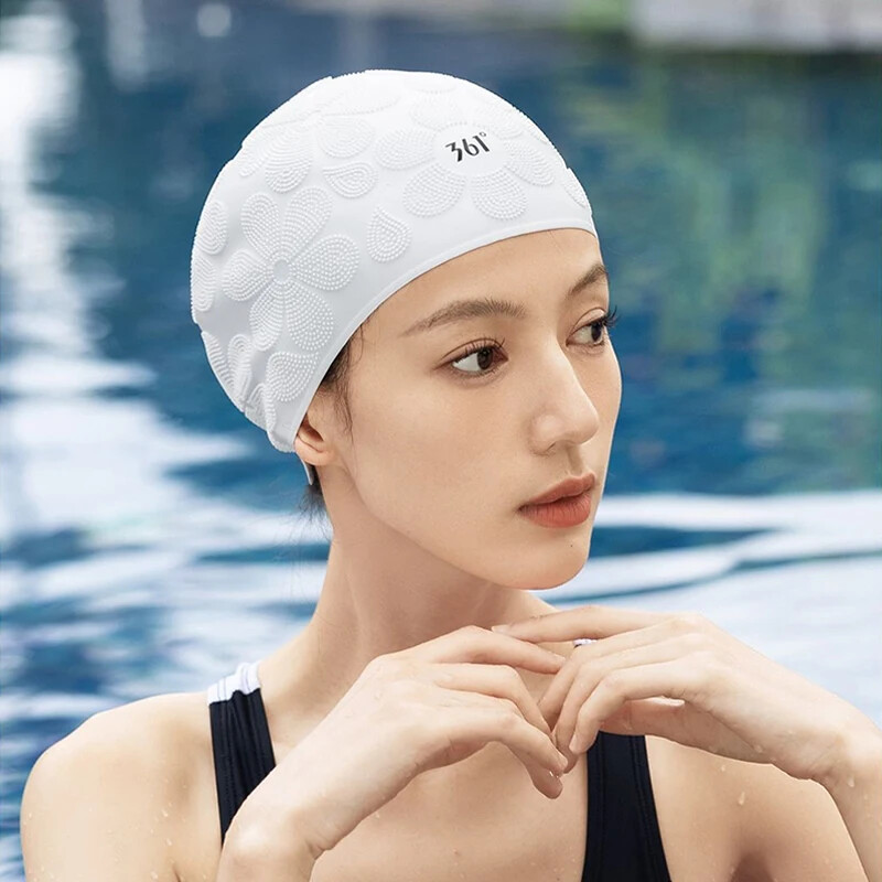 Marca Adlut, șapcă de înot din silicon, cu model granular, pentru femei, bărbați, anti-alunecare, durabilă, flexibilă, pentru piscină, pălărie de înot Bonnet De Natation Femme