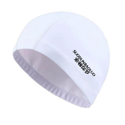 Ūdensnecaurlaidīga PU auduma peldcepure peldbaseina aksesuāri Ūdens sporta veidi Aizsargājiet ausu garus matus vannas cepure Liela izmēra vīriešiem Sievietēm Pieaugušajiem