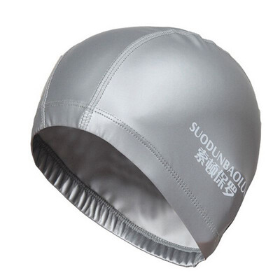 Ūdensnecaurlaidīga PU auduma peldcepure peldbaseina aksesuāri Ūdens sporta veidi Aizsargājiet ausu garus matus vannas cepure Liela izmēra vīriešiem Sievietēm Pieaugušajiem