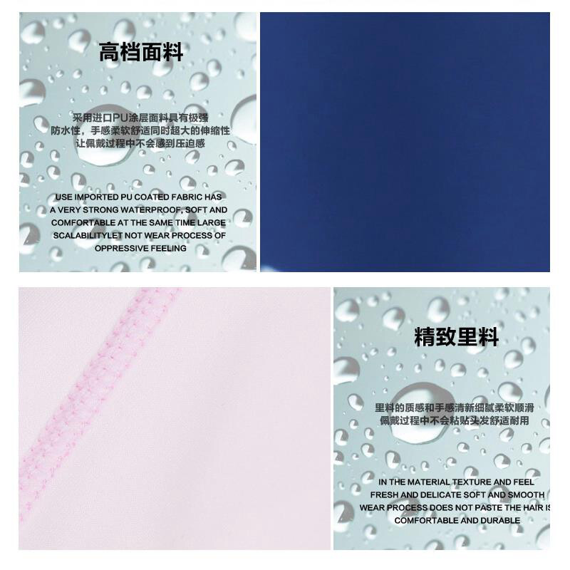 Ūdensnecaurlaidīga PU auduma peldcepure peldbaseina aksesuāri Ūdens sporta veidi Aizsargājiet ausu garus matus vannas cepure Liela izmēra vīriešiem Sievietēm Pieaugušajiem