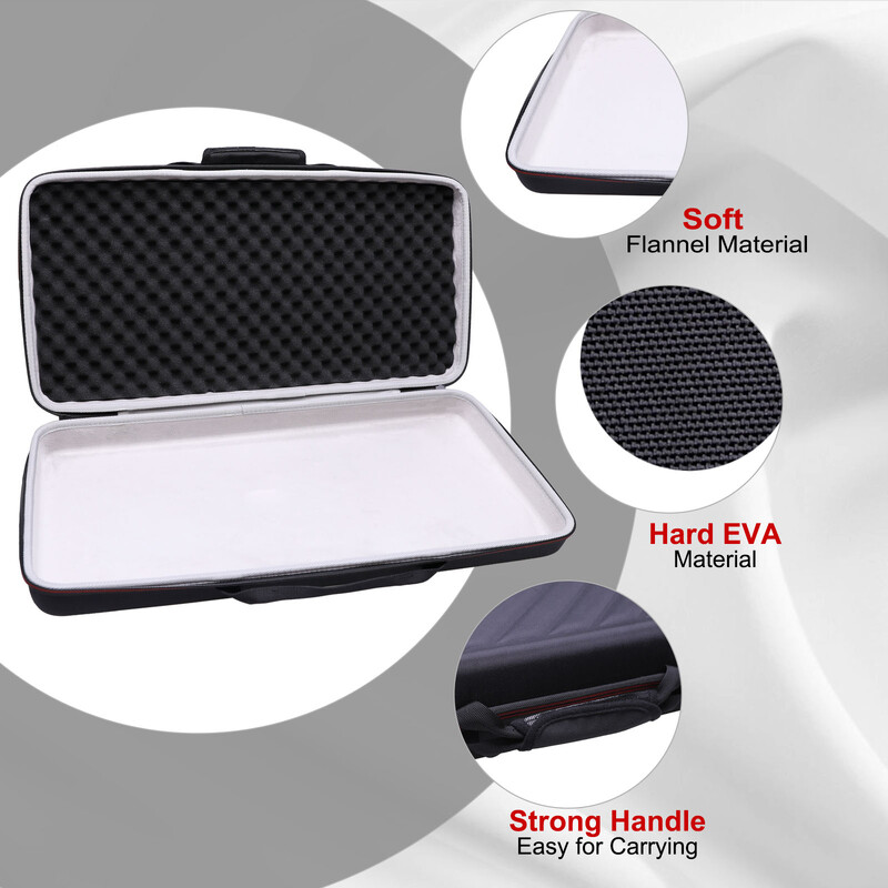 Carcasă LTGEM EVA pentru controler de tastatură MIDI USB Alesis V25 MKII cu 25 de taste sensibile la viteză, carcasă de depozitare pentru instrumente muzicale