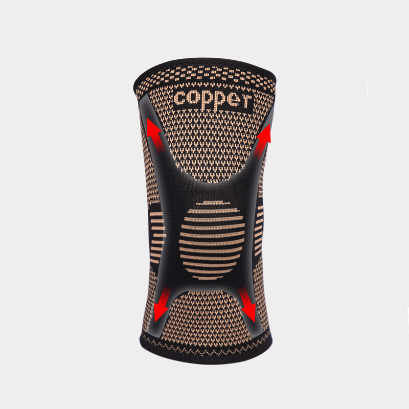 1 buc. Genunchiere de cupru de susținere a articulațiilor genunchiere pentru artrită, ameliorarea durerii articulare, genunchi de compresie pentru fitness sportiv