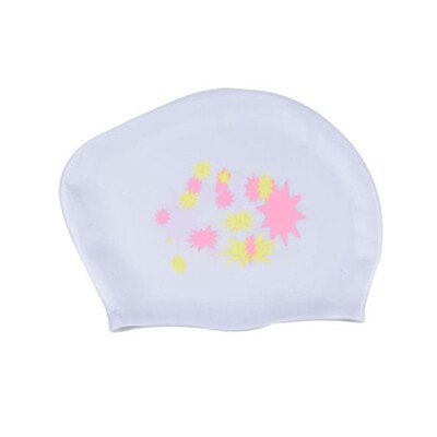 Cască de înot cu păr lung de mărime mare, la modă, model de stea elastică