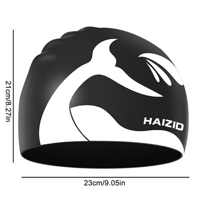 Silicon Bărbați Femei Păr lung Pălărie pentru piscină Sport Adulti Protejează urechile Pălărie pentru înot Capac elastic și ușor 