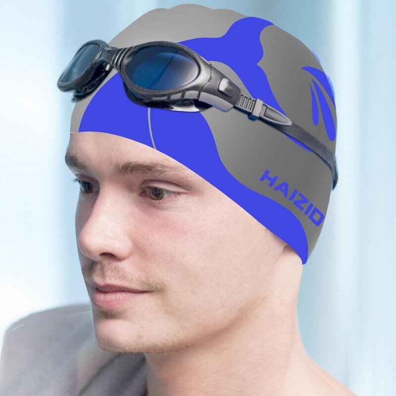 Silicon Bărbați Femei Păr lung Pălărie pentru piscină Sport Adulti Protejează urechile Pălărie pentru înot Capac elastic și ușor ﻿