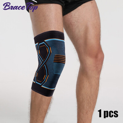 1 buc. Genunchiere de compresie pentru antrenament pentru ameliorarea durerii articulare, alergare, ciclism, baschet, genunchi tricotate pentru adulți
