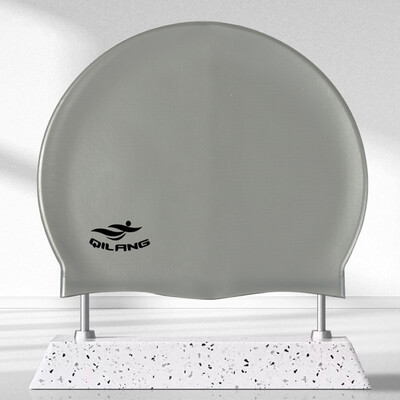 Cască de înot din silicon, impermeabilă, pălărie de înot pentru bărbați, femei, adulți, copii, păr lung, șepci de piscină, echipament de scufundări, șapcă elastică nou