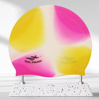 Cască de înot din silicon, impermeabilă, pălărie de înot pentru bărbați, femei, adulți, copii, păr lung, șepci de piscină, echipament de scufundări, șapcă elastică nou