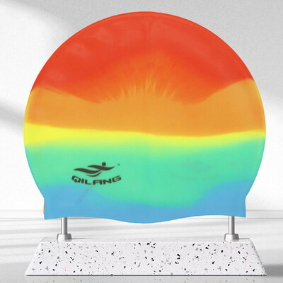 Cască de înot din silicon, impermeabilă, pălărie de înot pentru bărbați, femei, adulți, copii, păr lung, șepci de piscină, echipament de scufundări, șapcă elastică nou