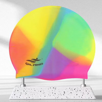 Cască de înot din silicon, impermeabilă, pălărie de înot pentru bărbați, femei, adulți, copii, păr lung, șepci de piscină, echipament de scufundări, șapcă elastică nou