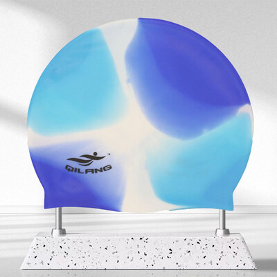 Cască de înot din silicon, impermeabilă, pălărie de înot pentru bărbați, femei, adulți, copii, păr lung, șepci de piscină, echipament de scufundări, șapcă elastică nou